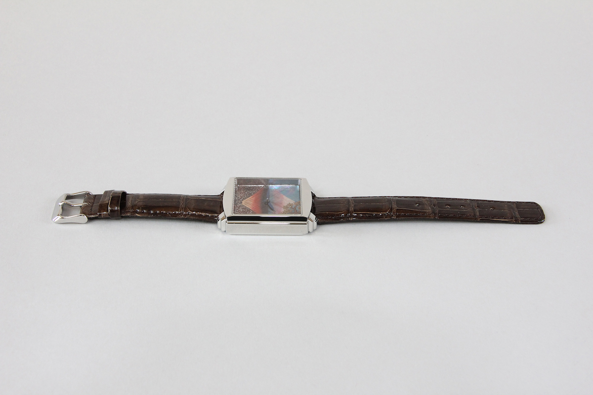 Urushi maki-e watches [JOGA]Upside-Down Fuji and The maple