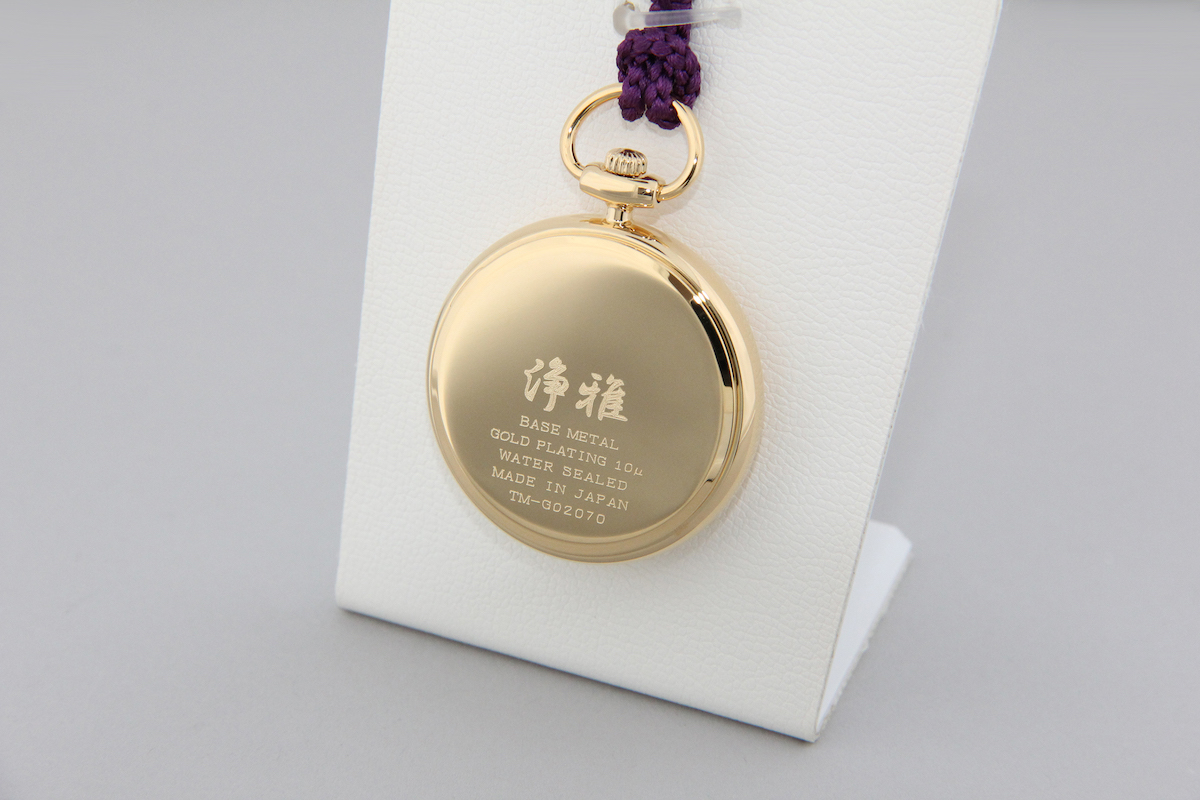 漆蒔絵時計「浄雅」山茶花